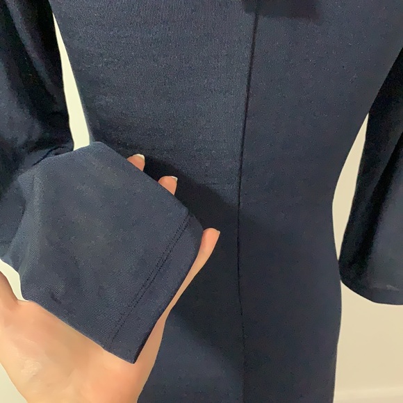 NWT Dynamite Indigo Navy Asymmetric Maxi Dress - Picture 6 of 8